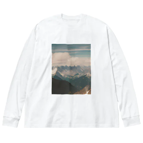 山脈 Big Long Sleeve T-Shirt