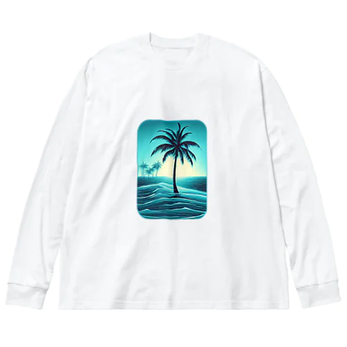 水色の楽園 Big Long Sleeve T-Shirt