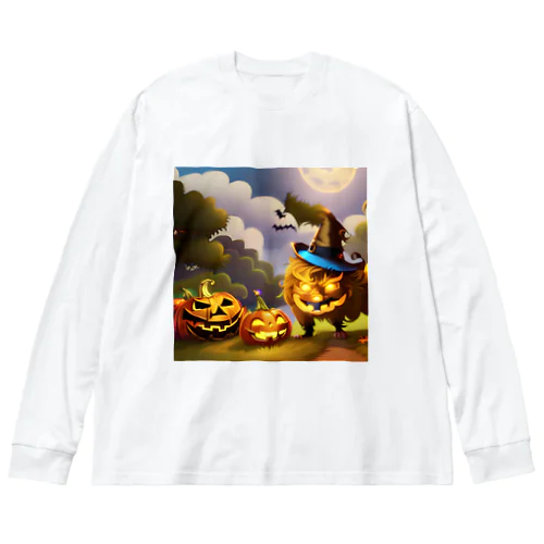 ハロウィンのモンスターパーティ Big Long Sleeve T-Shirt