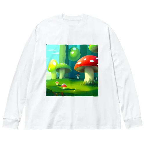 キノコの世界 Big Long Sleeve T-Shirt