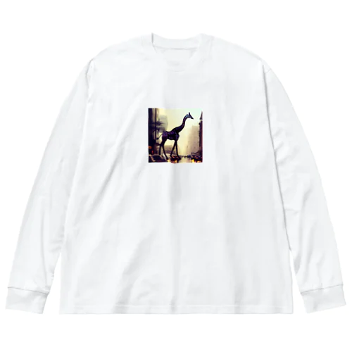 キリンの散歩 Big Long Sleeve T-Shirt