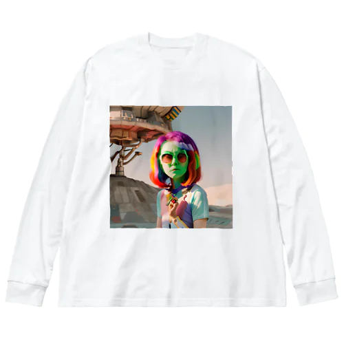 宇宙人シリーズ Big Long Sleeve T-Shirt