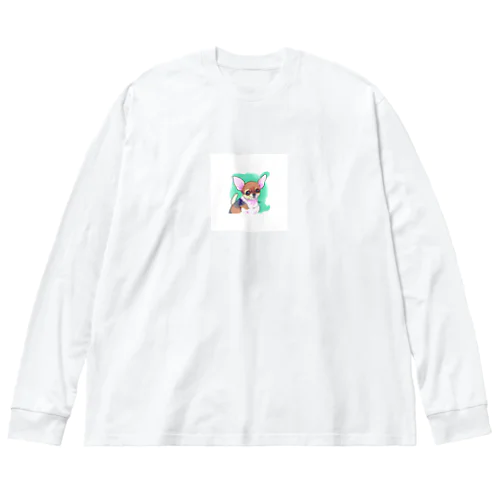 チワワグッズ ビッグシルエットロングスリーブTシャツ