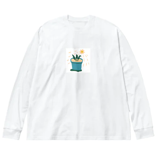 日光を浴びる ビッグシルエットロングスリーブTシャツ