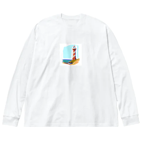灯台 루즈핏 롱 슬리브 티셔츠