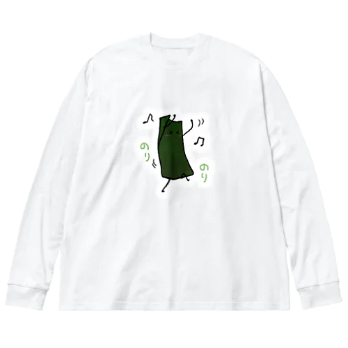 海苔のりくん ビッグシルエットロングスリーブTシャツ