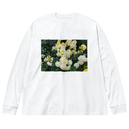 黄色い薔薇の花 Big Long Sleeve T-Shirt