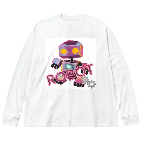 i am a robot ビッグシルエットロングスリーブTシャツ