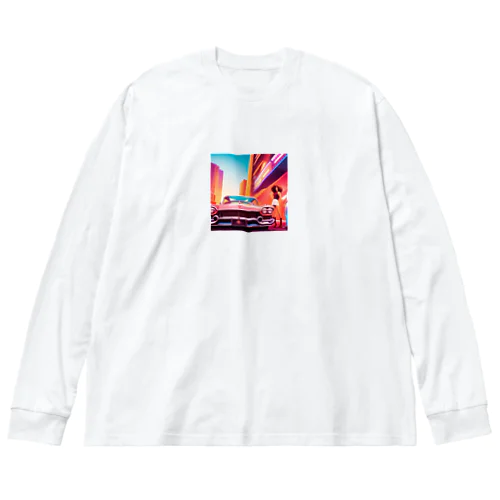 赤いアメ車 Big Long Sleeve T-Shirt