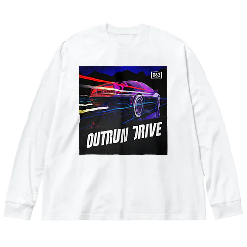 OUTRUN DRIVE ビッグシルエットロングスリーブTシャツ