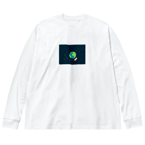 宇宙旅行 ビッグシルエットロングスリーブTシャツ