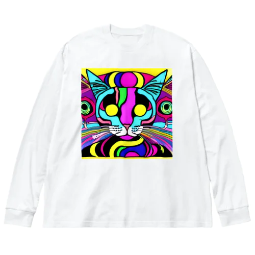 Japan Cat #2 ビッグシルエットロングスリーブTシャツ