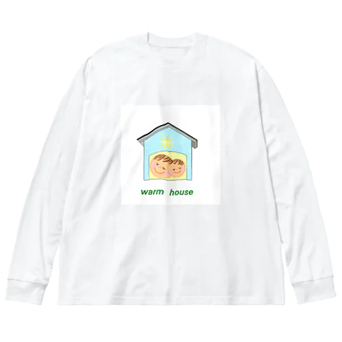 Warm house ビッグシルエットロングスリーブTシャツ