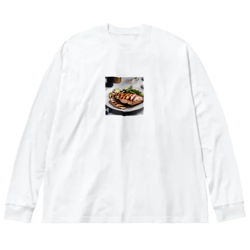 グリルチキン ビッグシルエットロングスリーブTシャツ