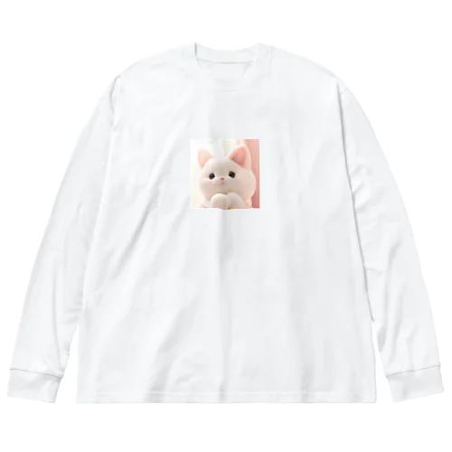 おねがいネコちゃん ビッグシルエットロングスリーブTシャツ