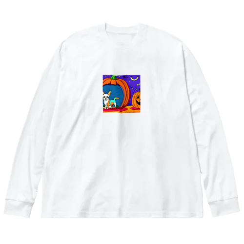 カボチャの秘密！中にはチワワが隠れている Big Long Sleeve T-Shirt