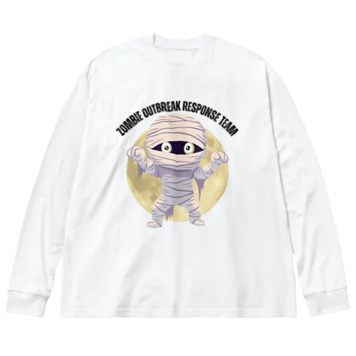 ハロウィン　かわいいミイラデザインス Big Long Sleeve T-Shirt