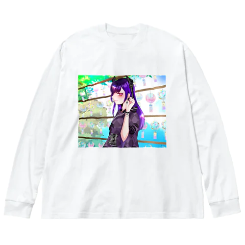 浴衣黒娘！ Big Long Sleeve T-Shirt