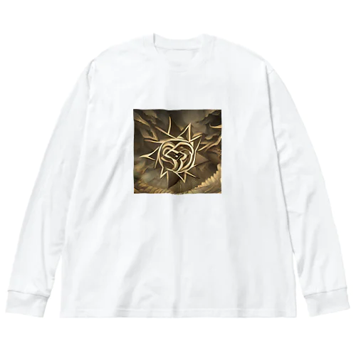 太陽アート加工 Big Long Sleeve T-Shirt