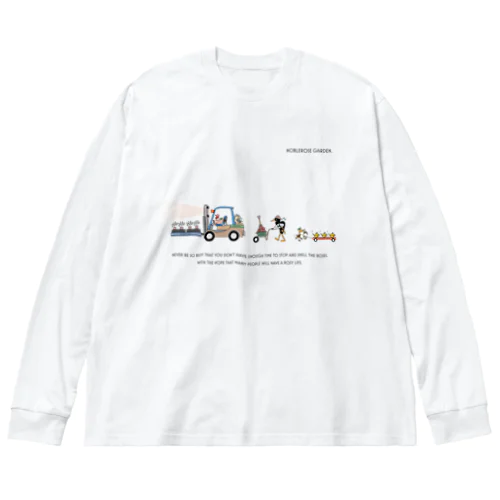 NRG.ローズメイク(BK) Big Long Sleeve T-Shirt