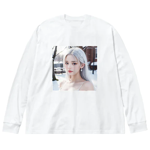 日本の冬・山奥に住む女性 Big Long Sleeve T-Shirt