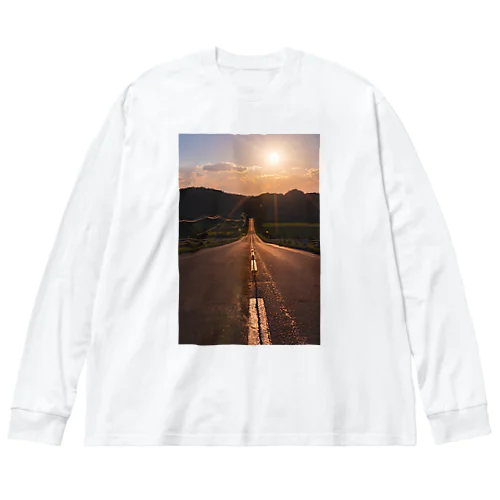 夕陽の向こうは Big Long Sleeve T-Shirt