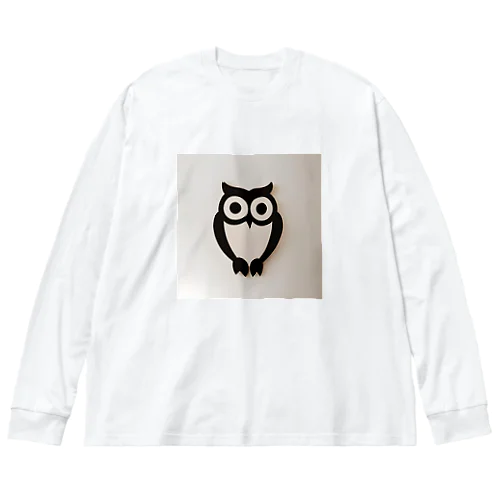 白黒フクロウちゃんのイラストグッズ Big Long Sleeve T-Shirt