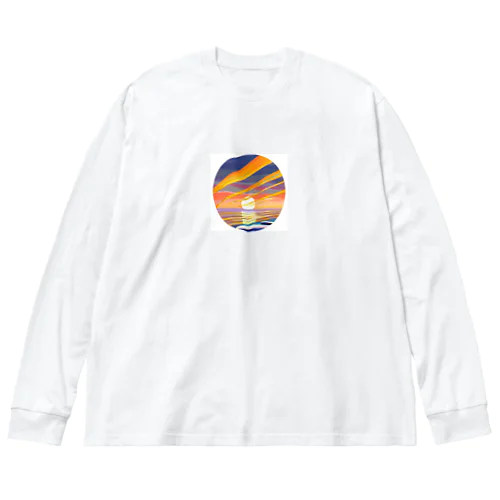 澄み切ったこころの波 Big Long Sleeve T-Shirt