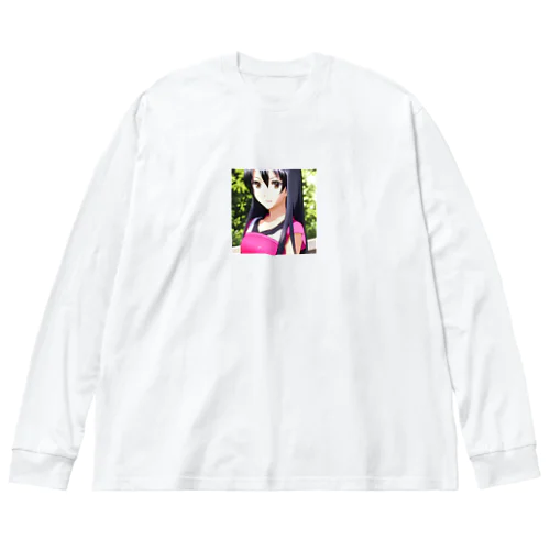 田中 麻衣（たなか まい） Big Long Sleeve T-Shirt