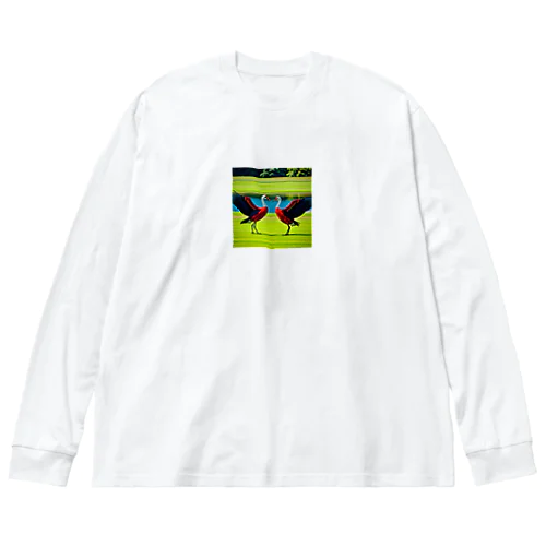 丹頂鶴2 Big Long Sleeve T-Shirt