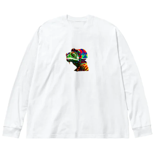 レゲェカメレオン Big Long Sleeve T-Shirt