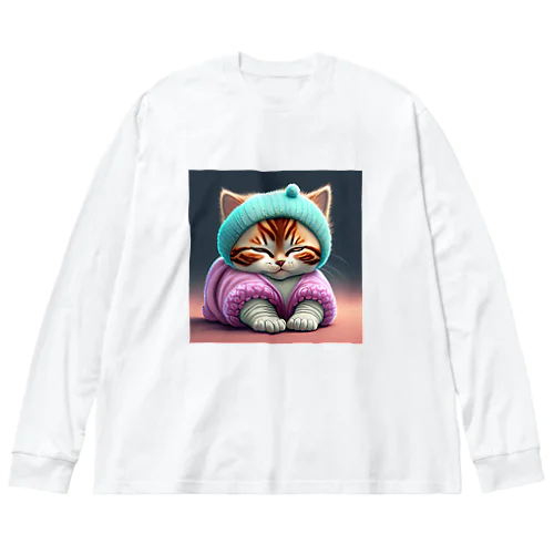 ふうわか猫 Big Long Sleeve T-Shirt