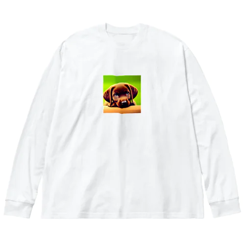 チョコラブ君 ビッグシルエットロングスリーブTシャツ