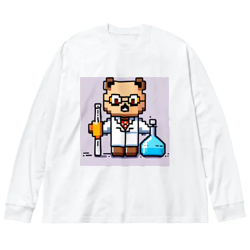 科学者猫 ビッグシルエットロングスリーブTシャツ