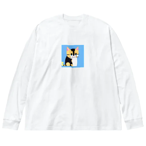 三毛猫のミケ子 Big Long Sleeve T-Shirt