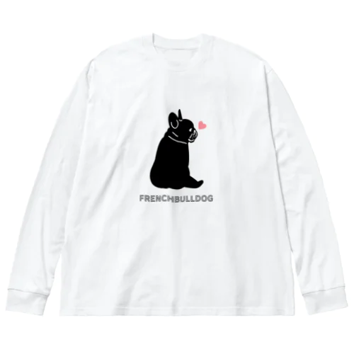 見返りフレブルちゃん（ブリンドル） Big Long Sleeve T-Shirt