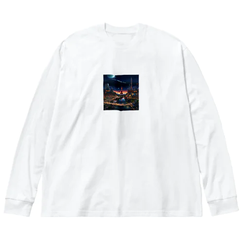 未来のエッフェル塔 Big Long Sleeve T-Shirt