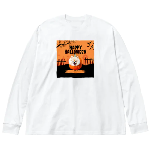 ハロウィンを楽しむ犬 Big Long Sleeve T-Shirt