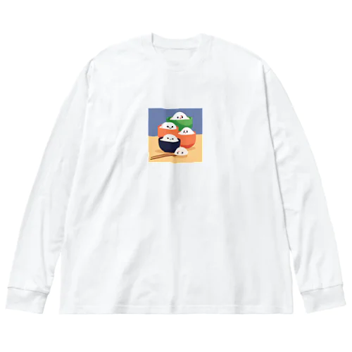 かわいいおにぎりのイラストのグッズ Big Long Sleeve T-Shirt