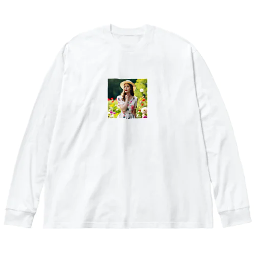 花女性の幻想 Big Long Sleeve T-Shirt