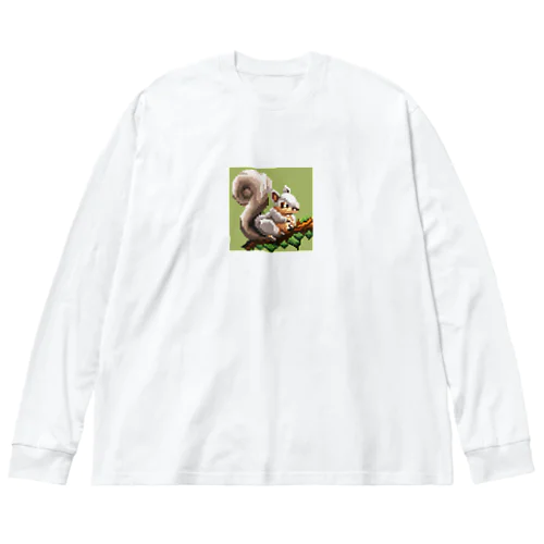 ドット絵のりすくん Big Long Sleeve T-Shirt