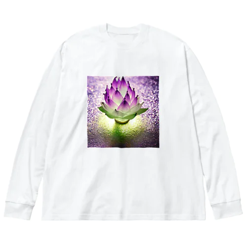 紫の蓮 Big Long Sleeve T-Shirt
