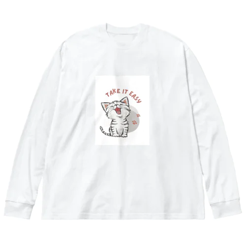 ニャンシー　スマイル ビッグシルエットロングスリーブTシャツ