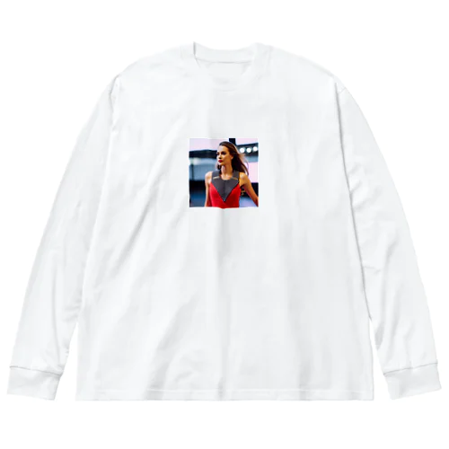 ランウェイ美女 Big Long Sleeve T-Shirt