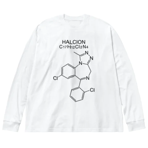 HALCION C17H12Cl2N4-ハルシオン-(Triazolam-トリアゾラム-) Big Long Sleeve T-Shirt