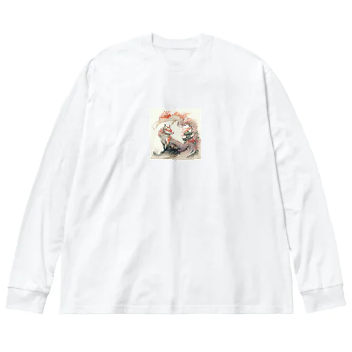 １０００年生きた狐 Big Long Sleeve T-Shirt