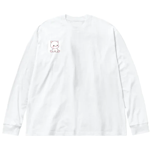 かわいいくま ビッグシルエットロングスリーブTシャツ