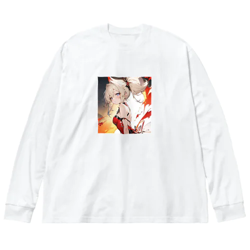 幻想的な空間にたたずむ美女 Big Long Sleeve T-Shirt