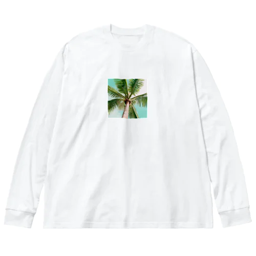 椰子の木 ビッグシルエットロングスリーブTシャツ