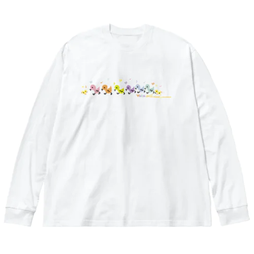 yokoアヒルガーガーシリーズ ビッグシルエットロングスリーブTシャツ